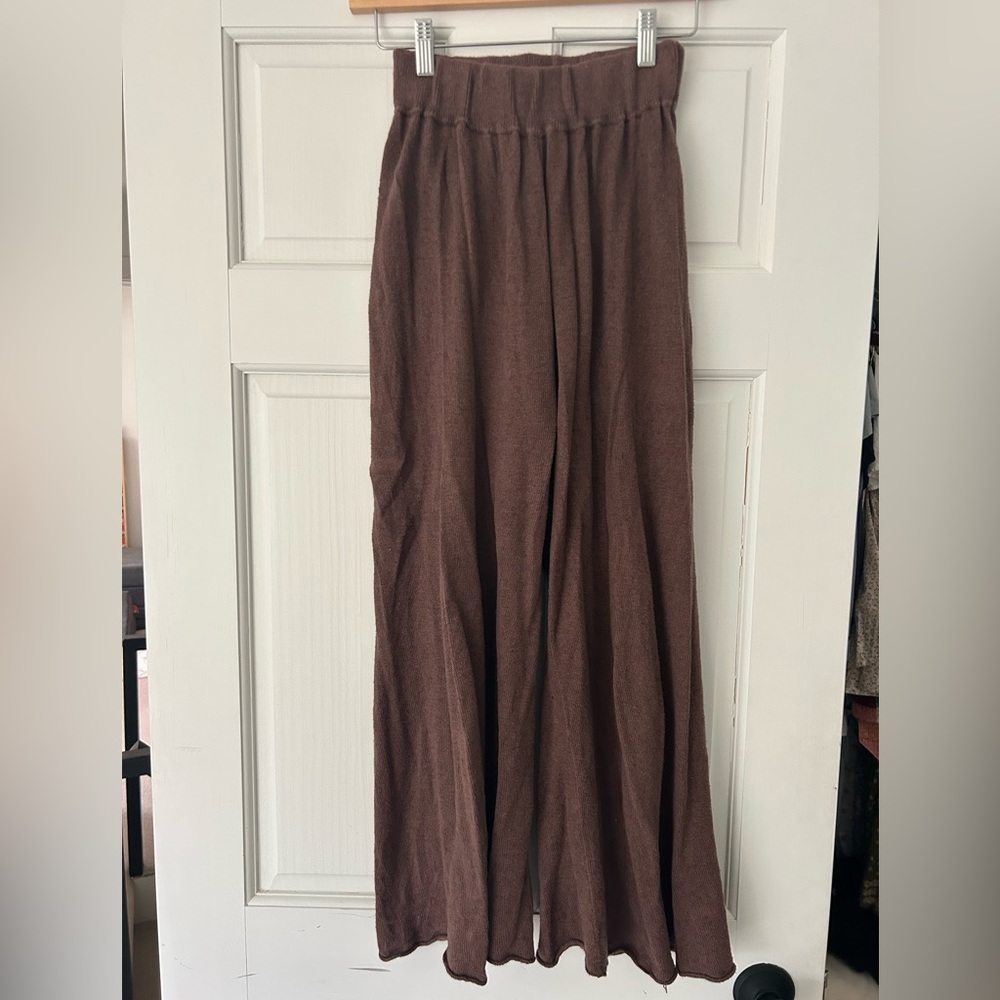Chic Brown Women's Wide-Leg Pants